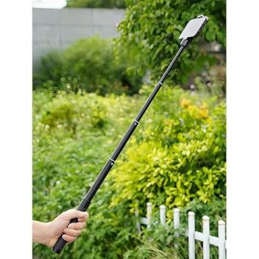 Imagem de Monopé extensível de bastão de selfie para câmera/telefone/webcam, monopés de câmera de ação portátil Vlog portátil para GoPro Hero, DJI Osmo Action e outros dispositivos leves com rosca de 6 mm