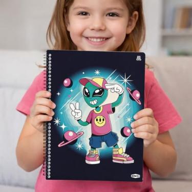 Imagem de Caderno Universitário 20 Matérias Capa Dura Alien - 320 folhas