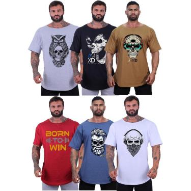 Imagem de Kit 6 Camisetas Morcegão Masculina MXD Conceito Fitness Academia Musculação-Masculino
