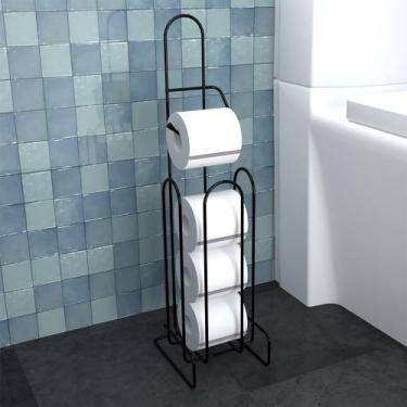Imagem de Porta Papel Higiênico de Chão Isabela Preto - Up Home