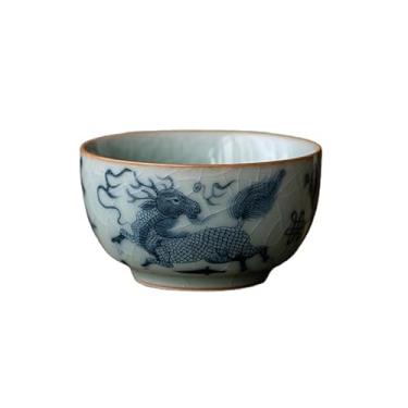 Imagem de Xícara de chá de cerâmica, 2 padrões para escolher. Capacidade: 113.4 g-2