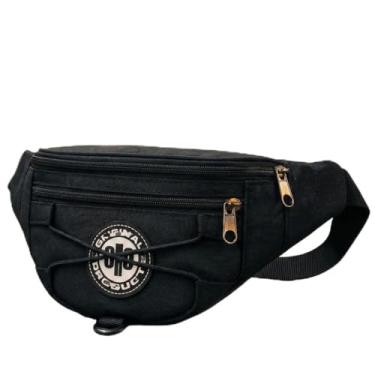 Imagem de Pochete Unissex - Bolsa Cintura Masculina Transversal e Feminina, Bolsa Tática com Porta Garrafa, Ideal para Trabalho, Motoboy e Entregador