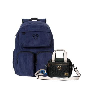 Imagem de Kit Mochila Costas + Lancheira Mickey Mouse Oficial Disney