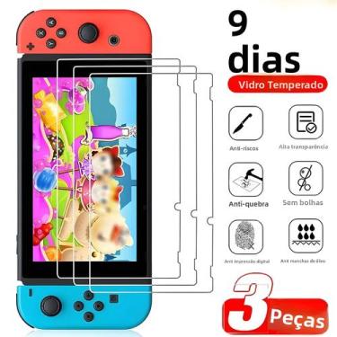 Imagem de Protetor De Tela De Vidro Temperado 9H Para Nintendo Switch OLED NS Sw