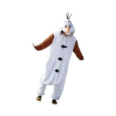 Imagem de Pijama Macacão Adulto Do Boneco De Neve Olaf Do Frozen, Fantasia Para 
