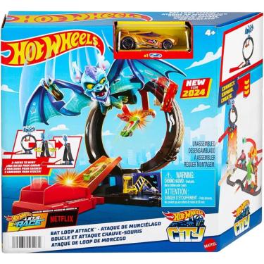 Imagem de Hot Wheels Pista Ataque Do Morcego City Loopi - Mattel HTN78