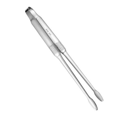 Imagem de Pinça de comida – Grampo de aço inoxidável antiderrapante – Pinça de metal para cozinha, buffet, casa, catering, churrasco, restaurante, churrasco, piquenique, acampamento, festa, jantar