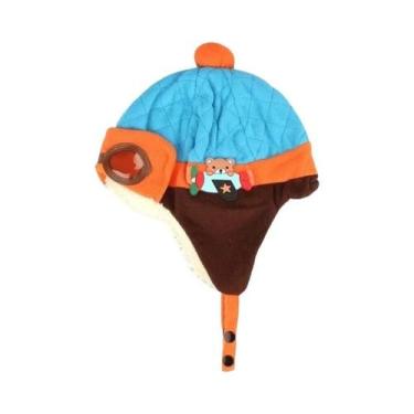 Imagem de Gorro De Piloto Quente De Inverno Para Meninos E Meninas Com Protetor 