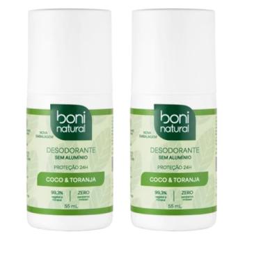 Imagem de KIT 2 BONI NATURAL DESODORANTE COCO E TORANJA VEGANO SEM ALUMINIO 55 ML