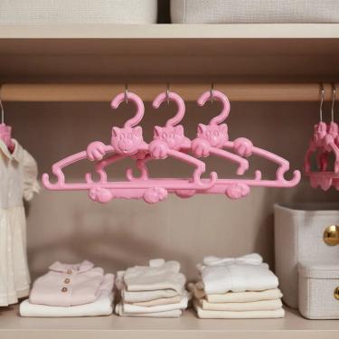 Imagem de Cabide Pequeno de Gatinho Para Organizar Roupas Calças 3pçs