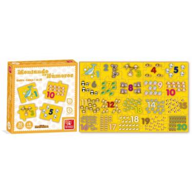 Imagem de Quebra-Cabeça Montando Os Números Do 1 Ao 20 Em Madeira - Brinc. De Cr