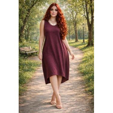 Imagem de Vestido Mullet Regata Com Bolso Moda Femenina - nascimentomodas2020, V