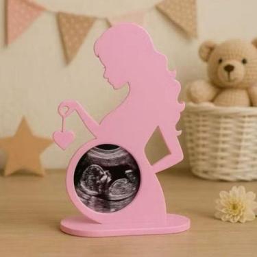 Imagem de Porta-Retrato para Ultrassom do Bebê  Decoração Personalizada para Gra