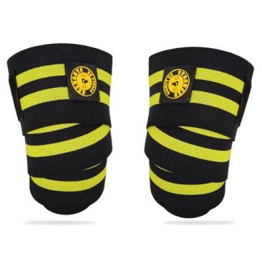 Imagem de Faixa De Joelho Elástica Alta Compressão Be Stronger, Amarelo