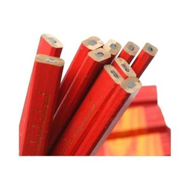 Imagem de Conjunto De Lápis De Carpinteiro 10 Peças, Caneta Marcadora Preta De P