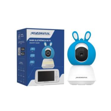 Imagem de Babá Eletrônica Wi-Fi Smart Baby camera com tela 5" nova digital CS-BA