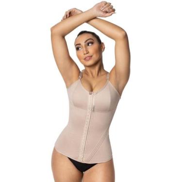 Imagem de Cinta Modeladora Redutora Corpete 16 Barbatanas 5130 Mabella, Castanho