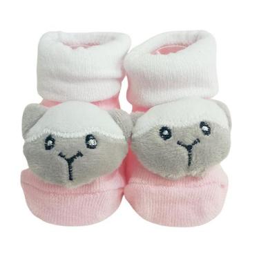 Imagem de Meia Antiderrapante Para Bebê 3d Bichinhos Menina Plin Baby Baby Cor:O