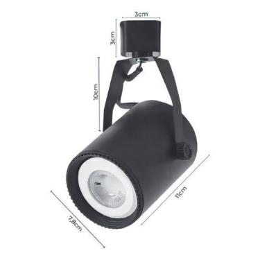 Imagem de Spot Para Trilho Par20 Soquete E27 Preto Premium Opus Led - OPUSLED, P