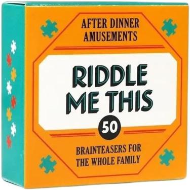 Imagem de Jogo de cartas Riddle Me This Brain Teasers para diversão em família