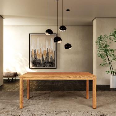 Imagem de Mesa de Jantar Retangular 180cm 1555NC Nature Rústico Claro Finestra