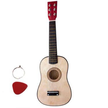 Imagem de Mini Violão Palheta Crianças Infantil Corda Em Aço Acústico - Ideal Mi