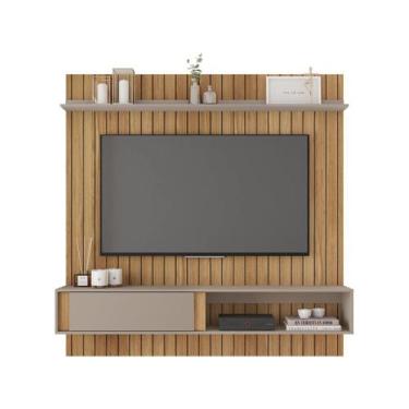 Imagem de Painel Bancada Para TV até 65 Polegadas Sena Marrom Caemmun, Buriti/Ca