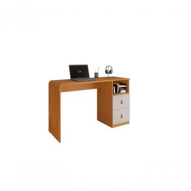 Imagem de Escrivaninha Estudo Alice 127cm Off White Cinamomo para Quarto e Home Office sem Gavetas