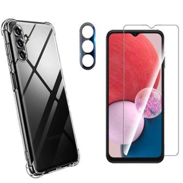 Imagem de Capa Anti Impacto Para Samsung Galaxy A13 4G + Pelicula Vidro + Camera