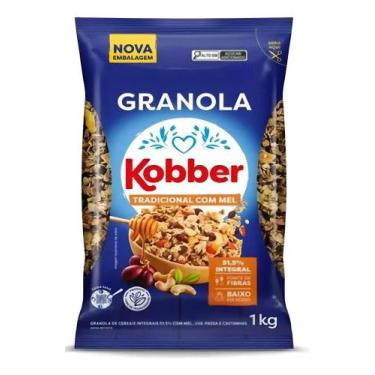 Imagem de Granola De Cereais 1kg - Mel, Passas E Castanhas Tradicional - Kobber