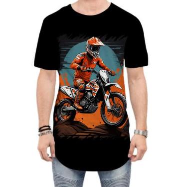 Imagem de Camiseta Longline de Motocross Moto Adrenalina 13 - Kasubeck Store®, M