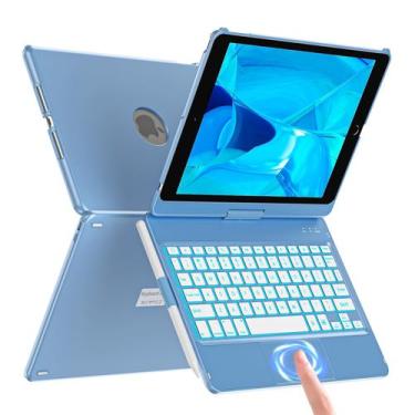 Imagem de Capa com Teclado aMZCaSE para iPad 9ª Geração 10,2" Azul