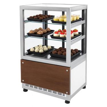 Imagem de DBR.70 - Balcão Refrigerado para bolos e doces 70cm Prata - 127V - Ome