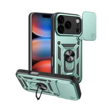 Imagem de Capa Armored Para iPhone 17 16 pro Max Com Proteção Magnética Para Câm
