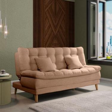 Imagem de Sofá Cama 3 lugares casal confortável 1,85 larg Duda Matrix, LINHO ARE