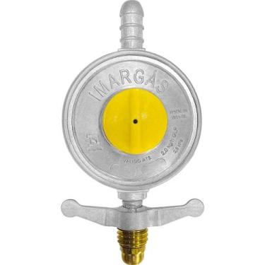 Imagem de Regulador De Gás Blindado Imar Com Vazão De 2 Kg/h Para Botijão De Até