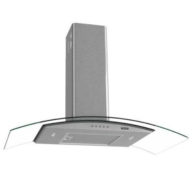 Imagem de Coifa Terim de Parede Clean Vidro Curvo Kromanox 90cm, Kromanox, 220V