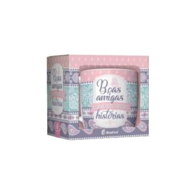 Imagem de Caneca urban boas amigas 300ml - Brasfoot