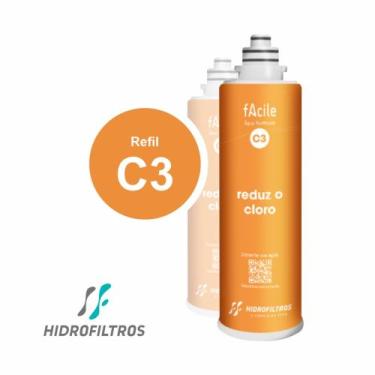 Imagem de Filtro Facile C3 - Reduz Cloro, Elimina Gosto E Odores. - Hidrofiltros