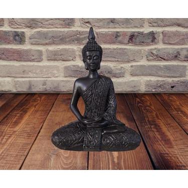 Imagem de BUDA HINDU Medio Cor Preto Chakras e Meditação - HP Decor