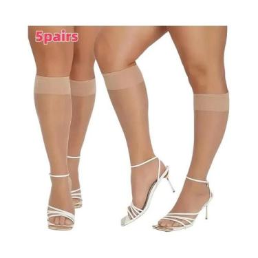 Imagem de Meia-calça Feminina De Seda Anti-engate, Ajuste Slim, Alta Elasticidad