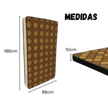 Imagem de Colchão para Berço Estampado 130x70x10 Macio e Seguro - RaÍzes Multima