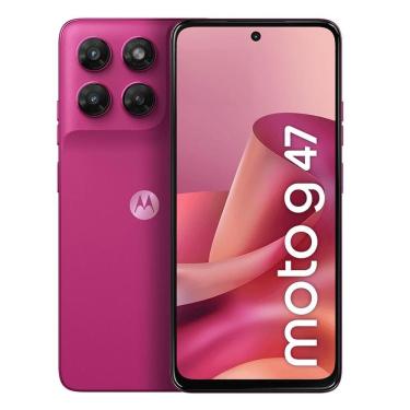 Imagem de Smartphone Motorola Moto G47 5G 128GB - Rosa, 12GB (4GB RAM + 8GB RAM Boost), Câmera 50 MP e Tela 6,7"