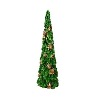 Imagem de Arvore natalina verde resina média 48cm decorativa dinatale