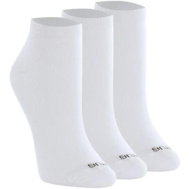 Imagem de Kit 3 Meias She Cano Curto Sapatilha Feminina, Branco, U