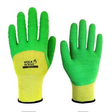 Imagem de Luva Para Mão Algodão Com Látex Verde Fit M VOLK