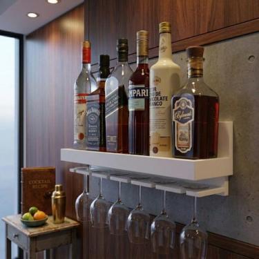 Imagem de Barzinho de Parede de MDF Bar Suspenso para Bebidas - Decoração Casa S