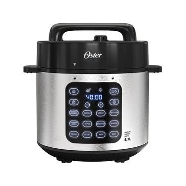 Imagem de Panela de Pressão Elétrica Oster OPAN930 5,7L Inox Jateado Digital