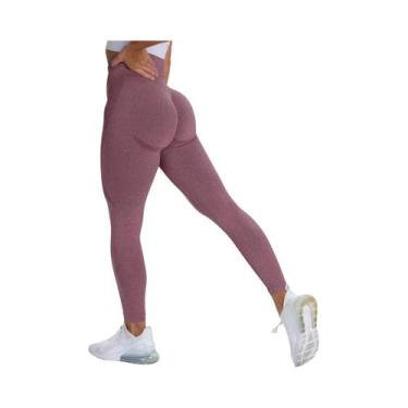 Imagem de Leggings Sem Costura De Cintura Alta Para Mulheres, Roupas De Fitness 