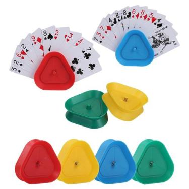 Imagem de Porta-cartas GHERPTE, kit com 8 unidades, formato triangular, mãos liv